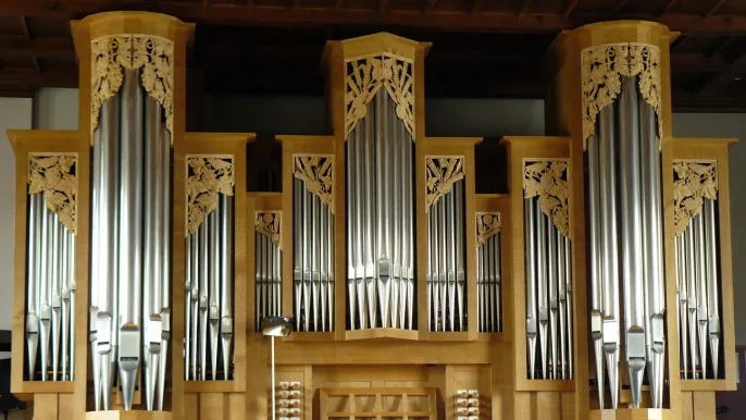 Kirche Aarberg, Orgel (Foto: Bruno Wyss)