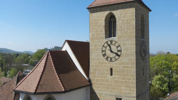 Kirche Aarberg (Foto: Bruno Wyss)