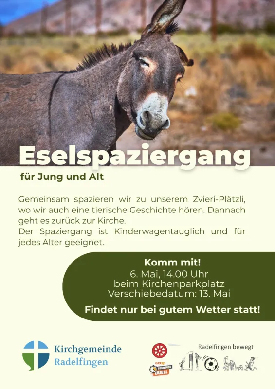 Eselspaziergang (Foto: Lea Dürig) Eselspaziergang (Foto: Lea Dürig)